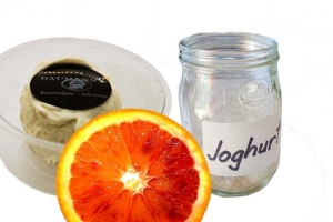 Sorbetglace Joghurt Orangen